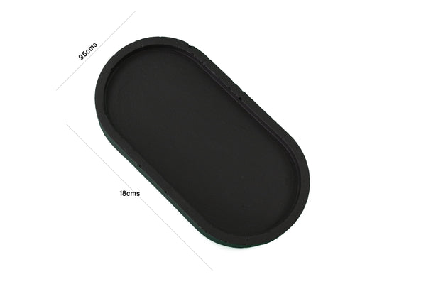 Set of 3 Black Tea Light Holders Tray Free UK Delivery Handmade Luxdecor6