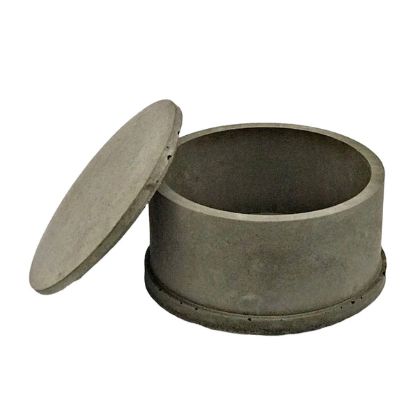 Wholesale Empty Candle Vessels with Lids for making Candles Grey | Luxdecor6