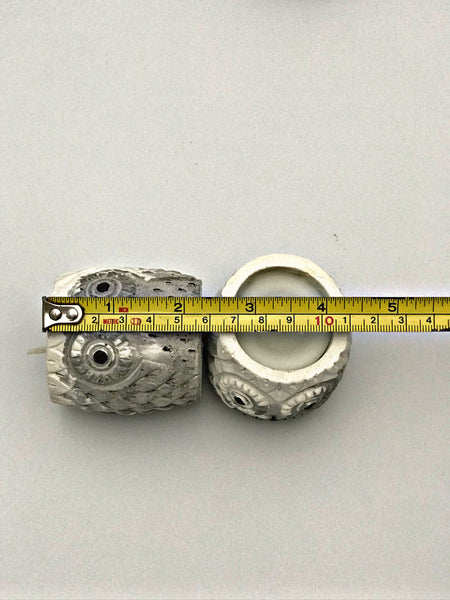 Scented Candles White Grey Marble Owl Handmade Luxdecor6