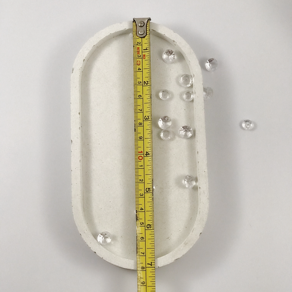 1pc Nordic Oval Geometric Light pink Concrete Tray UK Free PnP