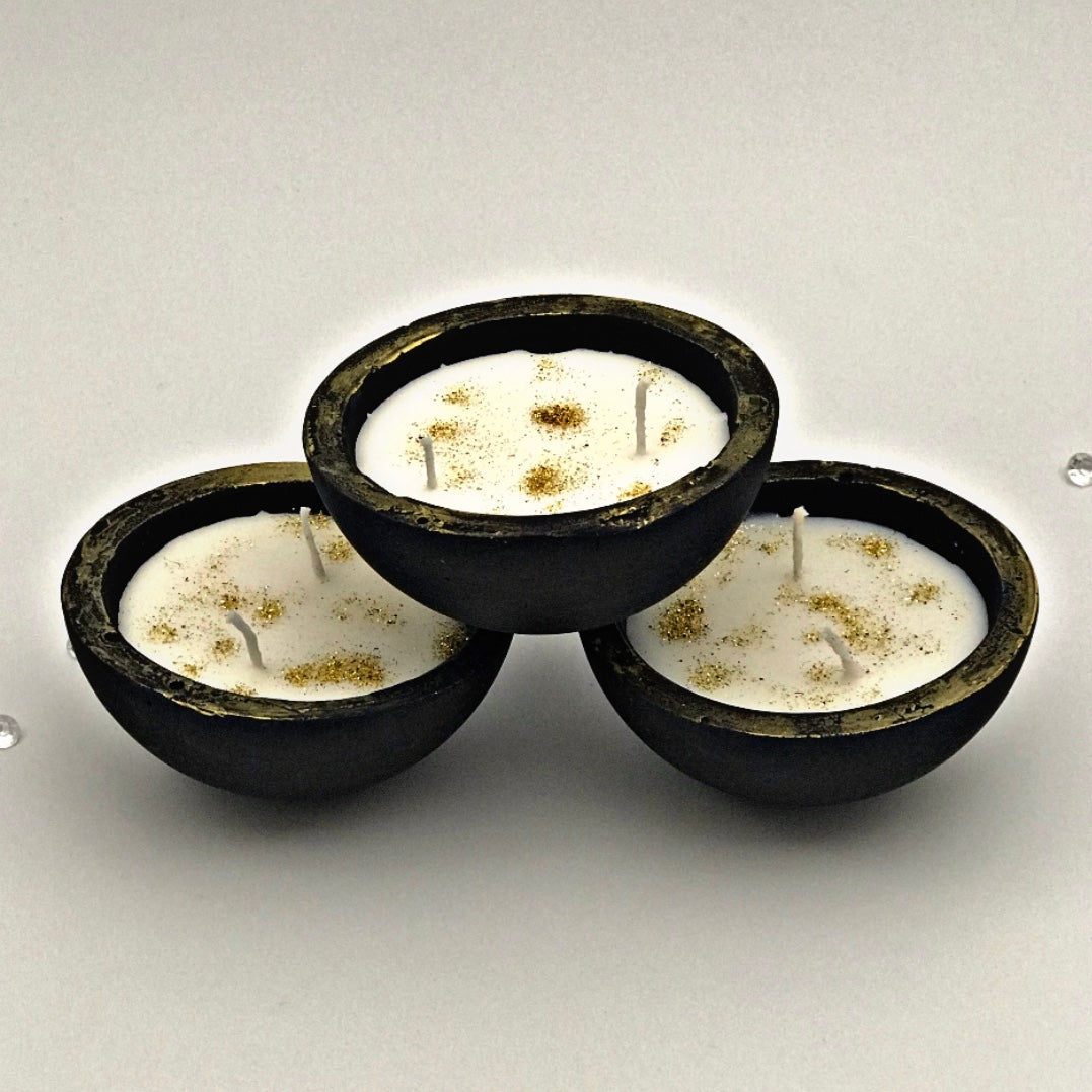 Scented Candles Gold Matt Black Handmade Luxdecor6