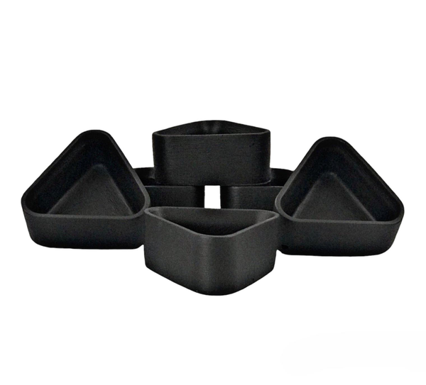 10cl Wholesale Empty Candle Vessels Triangle Bowls Candles 3.5oz  Luxdecor6