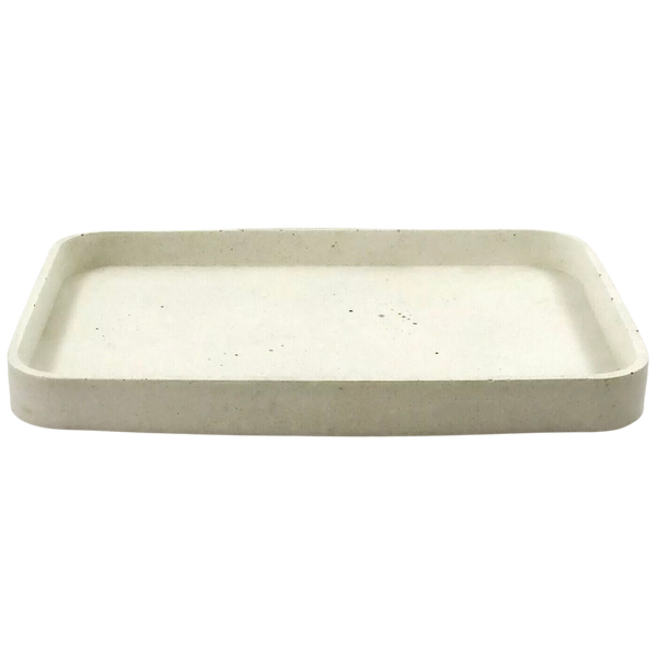 Large White Vanity Trays Decorative Gift Tray Handmade Dish | Luxdecor6