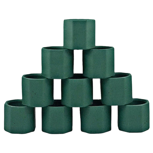 Wholesale Empty Jars Vessels for Soy Candle Making Green | Luxdecor6