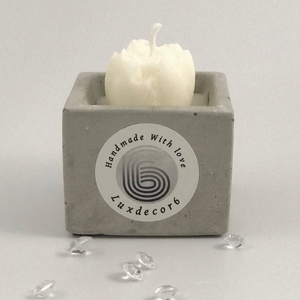 Scented Candles White Peony Handmade Luxdecor6