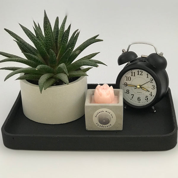 Large Black Vanity Trays Decorative Gift Tray Handmade Dish | Luxdecor6