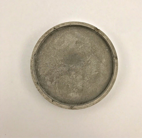 4pcs Set Round Grey White Silver Concrete Non-Scratch Coasters