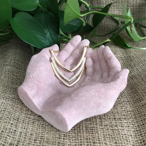 Healing Hand Vanity Trays Trinket Dish Home Ornaments Handmade | Luxdecor6
