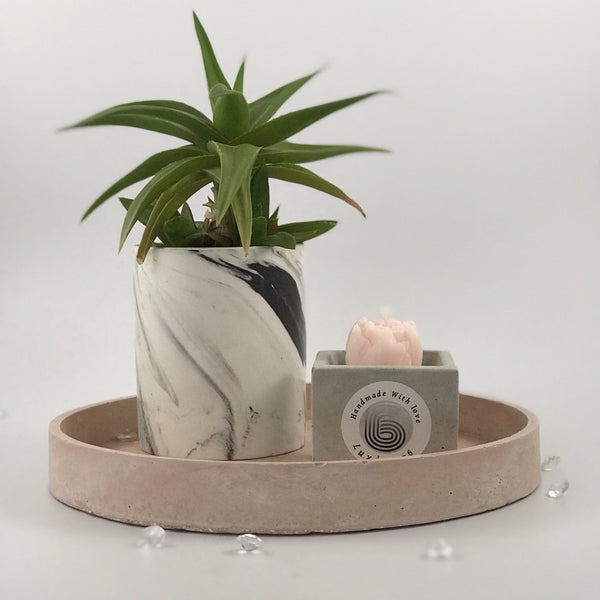 Large Nordic Vanity Trays Pink Pastel Decorative Gift Tray Dish | Luxdecor6