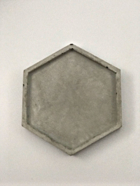 Set of 4pcs Black Hexagon Coasters Drinks Coaster Handmade