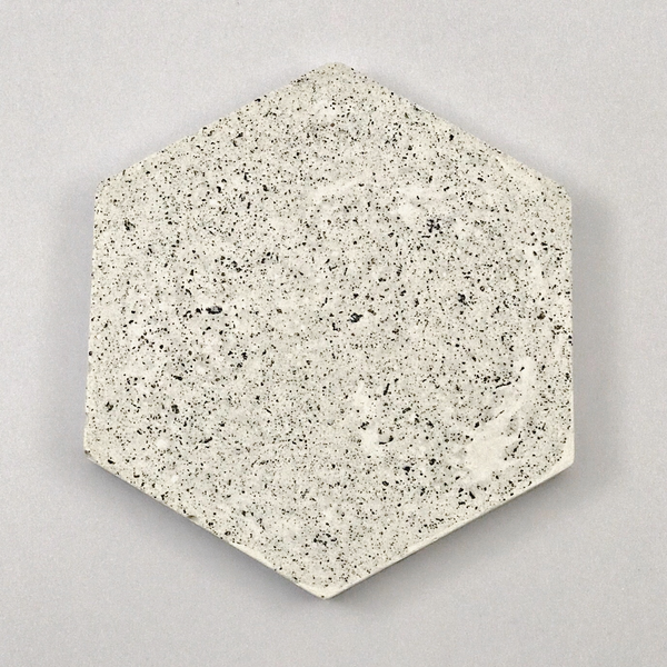 4pcs set Hexagon Geometric White Grained Coasters UK Free Delivery