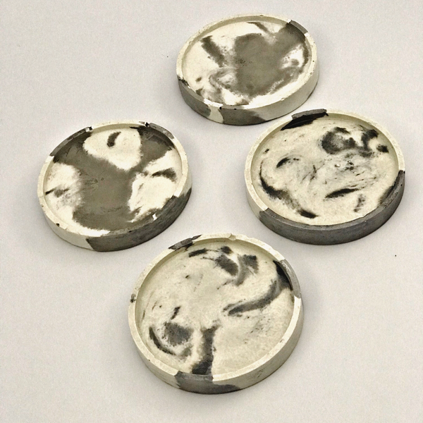 4pcs Coasters Gift Set Marble Handmade Nordic Luxdecor6