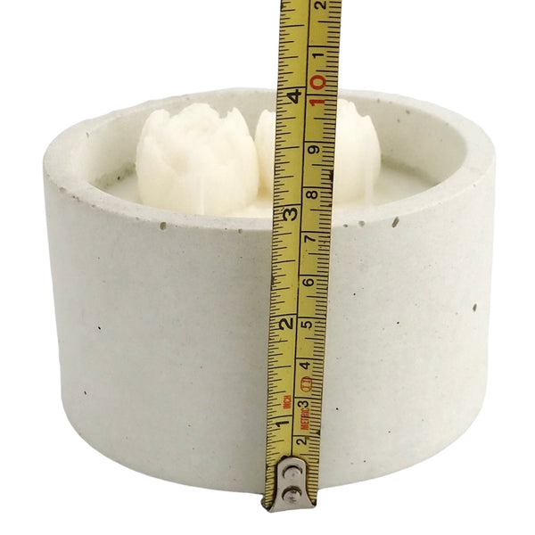 60hrs Large White Highly Scented Pure Soy Wax Candles