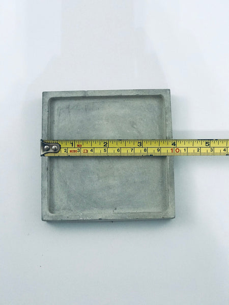 4pcs set Nordic Square Geometric Grey Concrete Coasters UK Free PnP