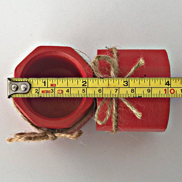 Wholesale Empty Vessels for Mini Candles Making Red