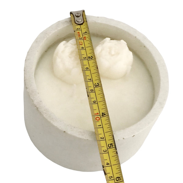 60hrs Large White Highly Scented Pure Soy Wax Candles