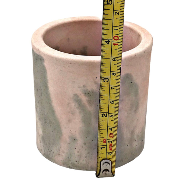 20cl Handmade Empty Candle Jars Pink Grey Marble 7oz