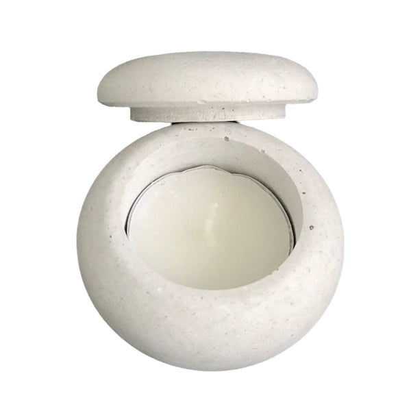 Wholesale Handmade Empty Jars Vessels for Tea Light Candles White | Luxdecor6