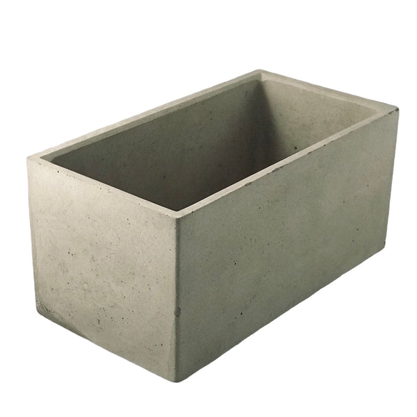 Rectangular Succulent Plant Pots Planters Flowerpot Grey Handmade Luxdecor6