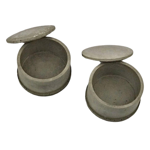 Wholesale Empty Candle Vessels with Lids for making Candles Grey | Luxdecor6
