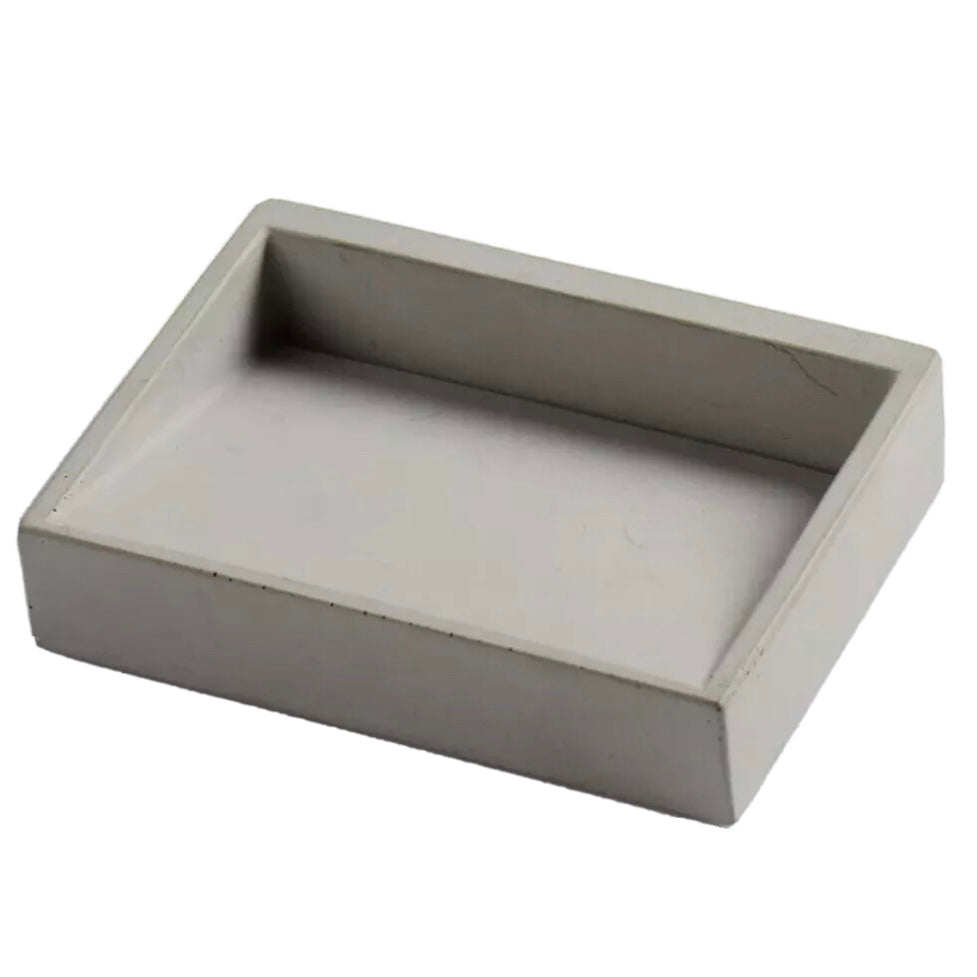 Nordic Self Draining Soap Dish Holders Grey Handmade
