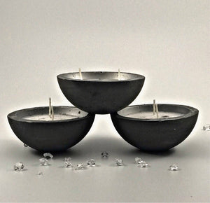 Scented Candles Silver Grey Handmade Luxdecor6