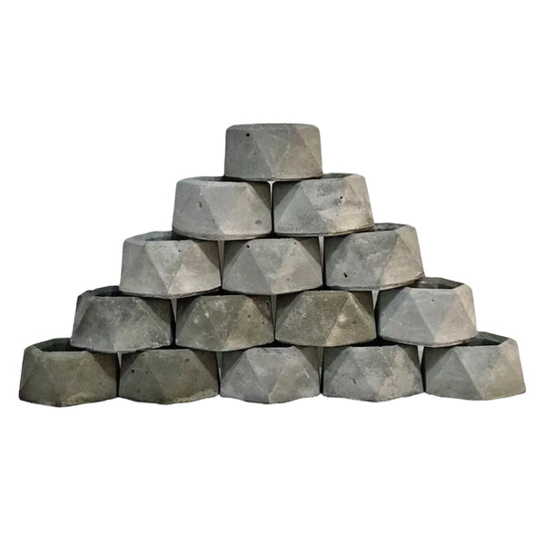 Wholesale Handmade Empty Jars Vessels for Tea Light Candles Grey | Luxdecor6