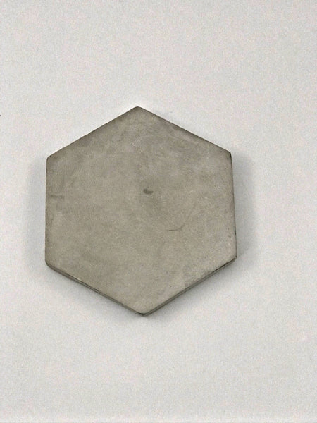 4pcs set Nordic Hexagon Geometric Grey Concrete Coasters UK Free PnP