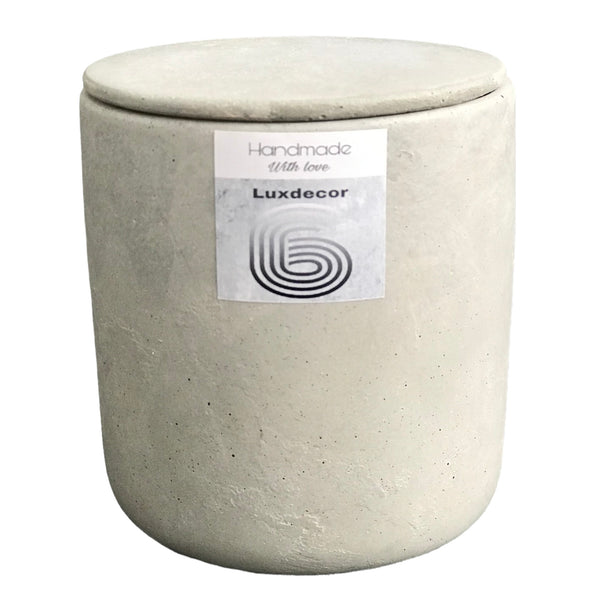 40hrs Large Handmade Citronella Garden Candles with Lids | Luxdecor6
