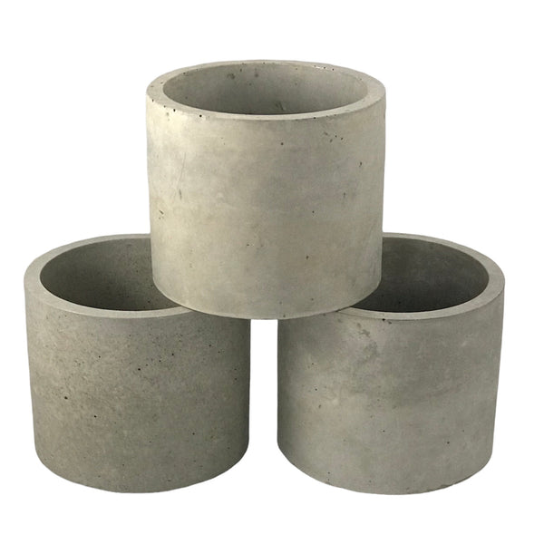 Concrete Succulent Plant Pots Planters Flowerpot Grey Handmade Luxdecor6