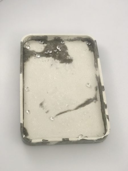 1pc Nordic Geometric Marble Grey white Concrete vanity Tray UK Free PnP