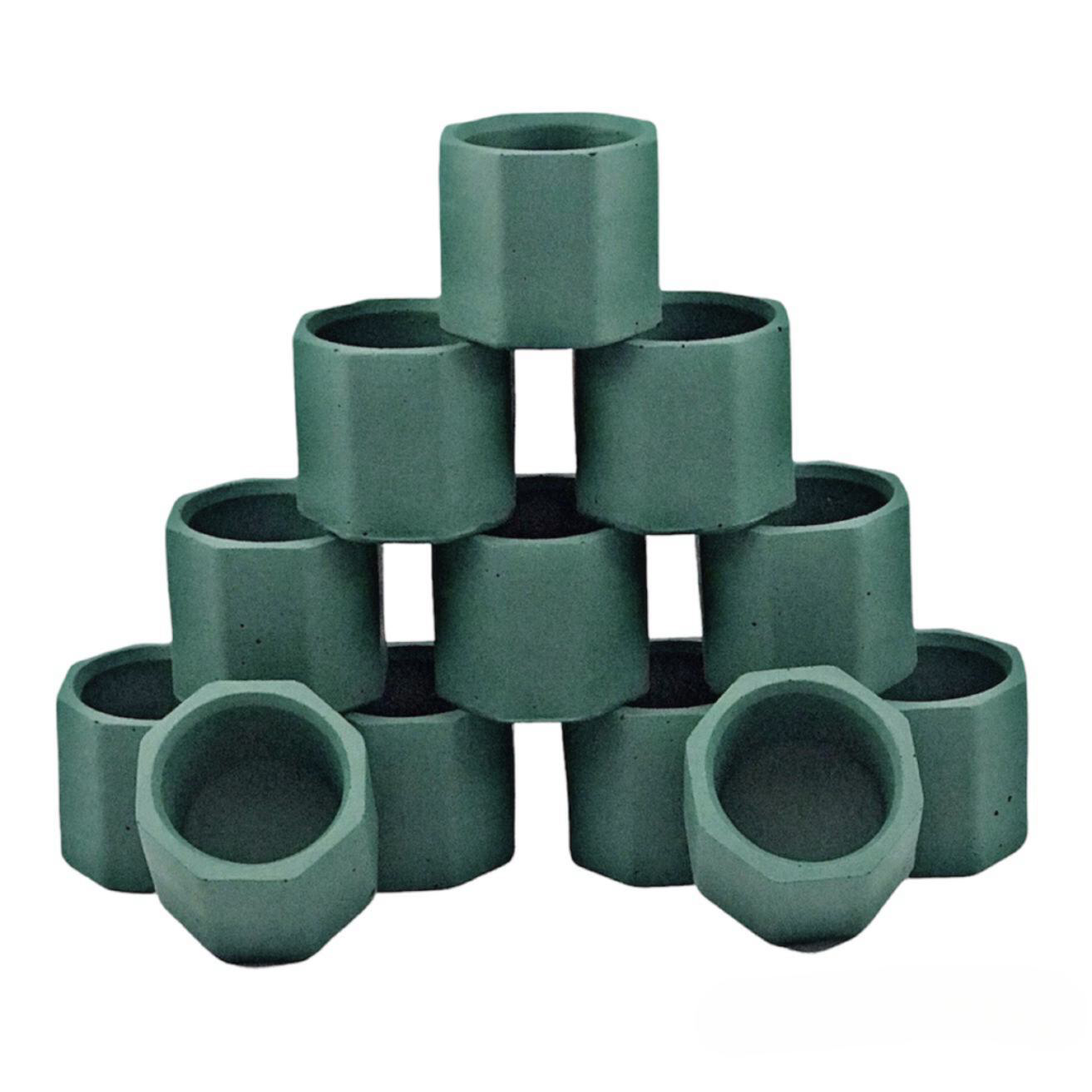 Wholesale Empty Jars Vessels for Soy Candle Making Green | Luxdecor6