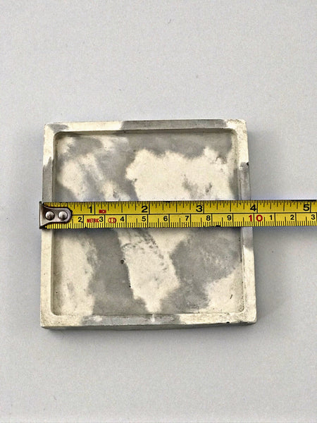 4pcs set Nordic Square Geometric Grey and White Marble Concrete Coasters UK Free PnP