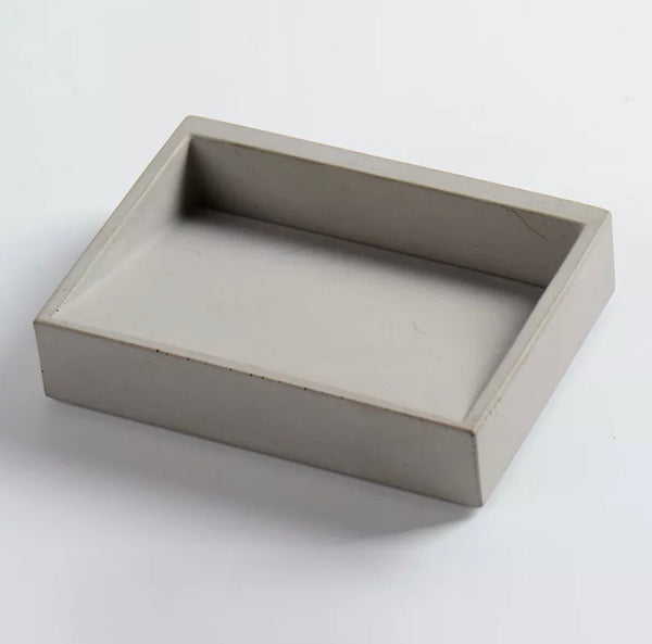 Nordic Self Draining Soap Dish Holders Grey Handmade