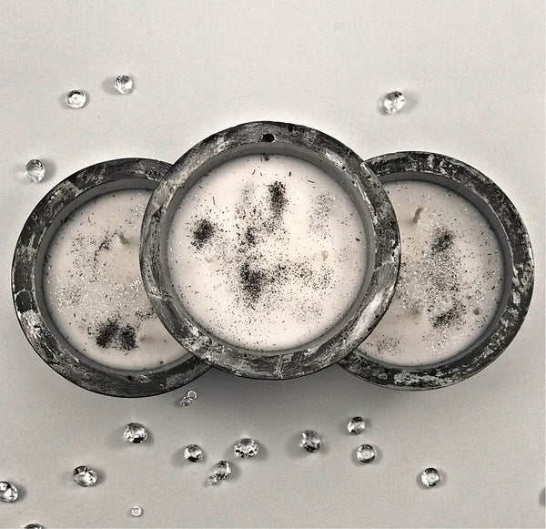 Scented Candles Silver Grey Handmade Luxdecor6