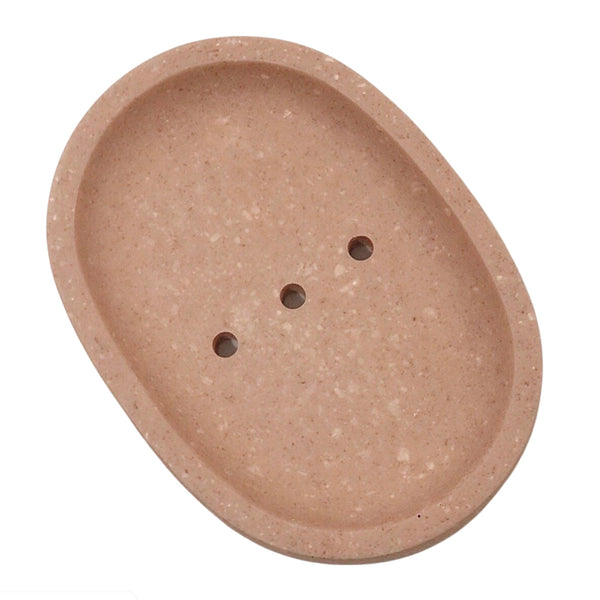 Nordic Oval Self Draining Soap Dish Holders Pink Handmade