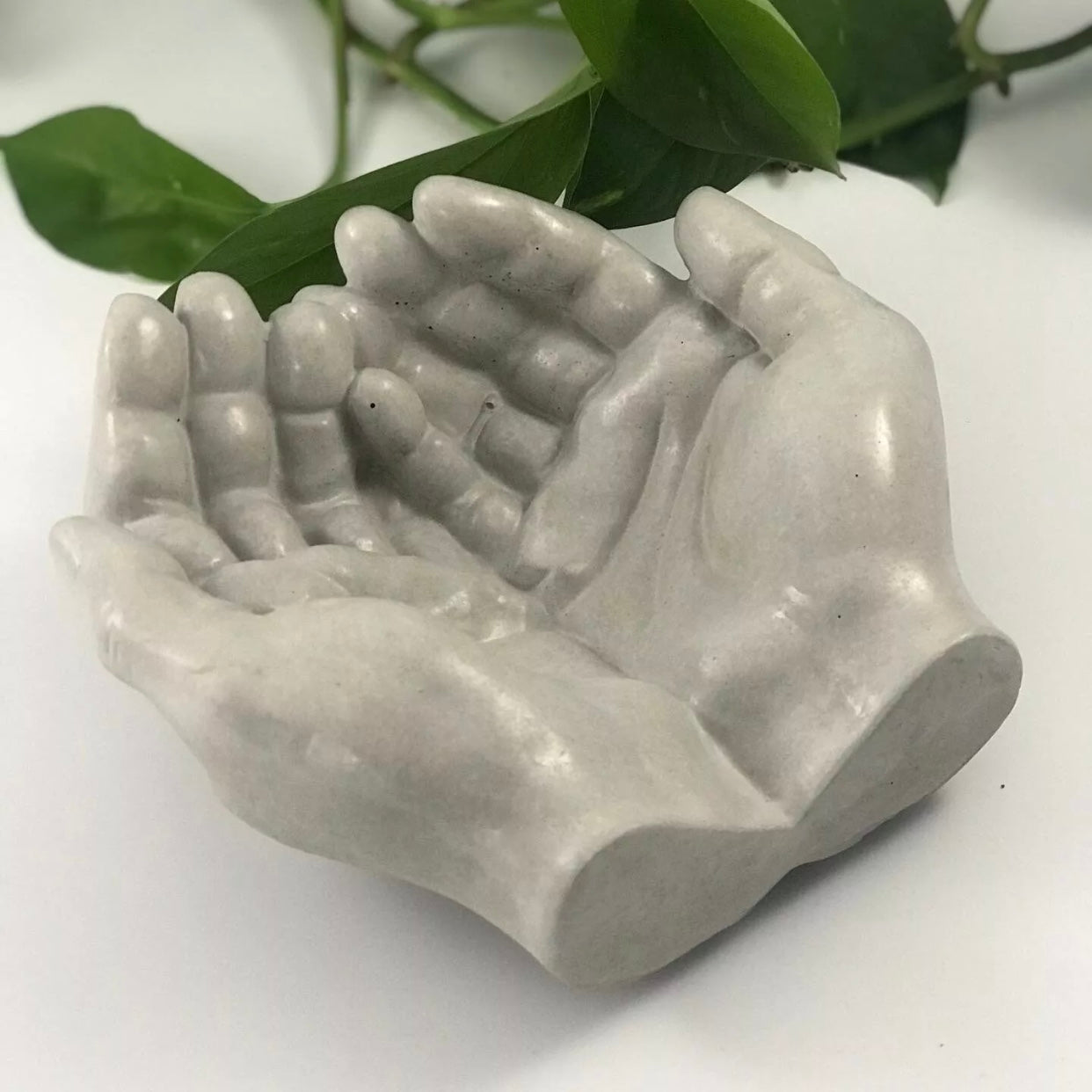 Healing Hand Vanity Trays Trinket Dish Side Table Tray Handmade | Luxdecor6