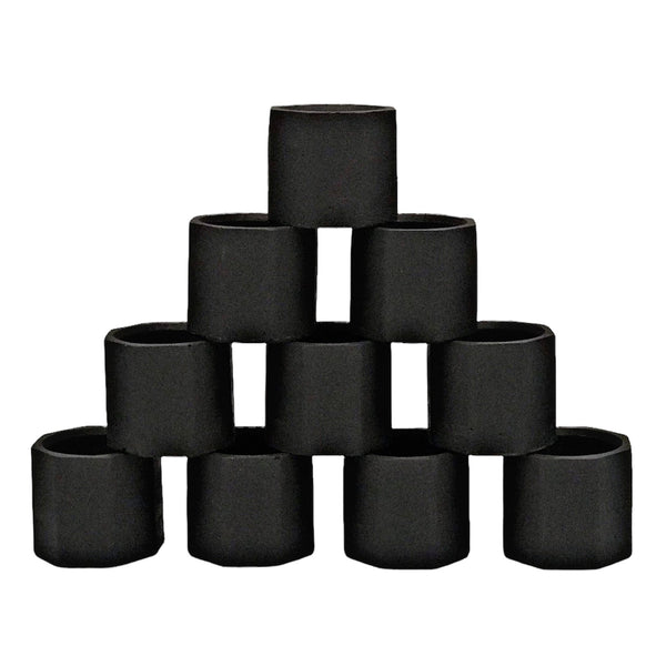 Wholesale Handmade Empty Vessels for Mini Candles Making Black | Luxdecor6