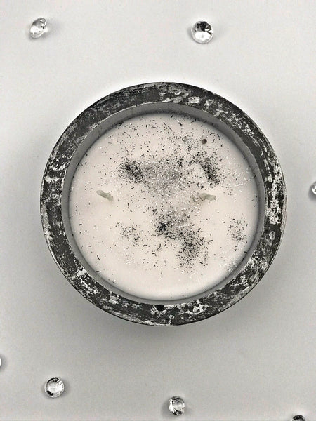 Scented Candles Silver Grey Handmade Luxdecor6