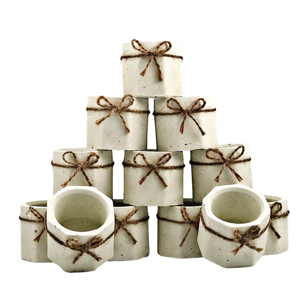 Wholesale Handmade Empty Vessels for Mini Candle Making White | Luxdecor6