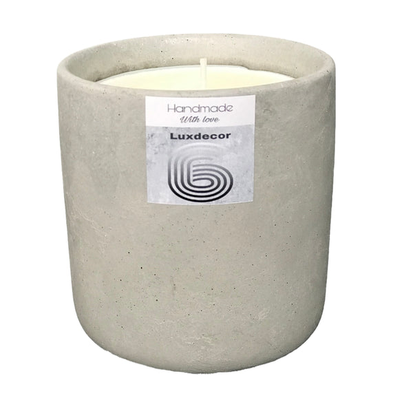 40hrs Large Handmade Citronella Garden Candles with Lids | Luxdecor6