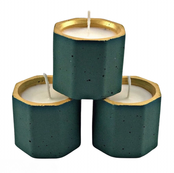 Unique Scented Candles Gold Emerald Green Handmade UK Delivery | Luxdecor6