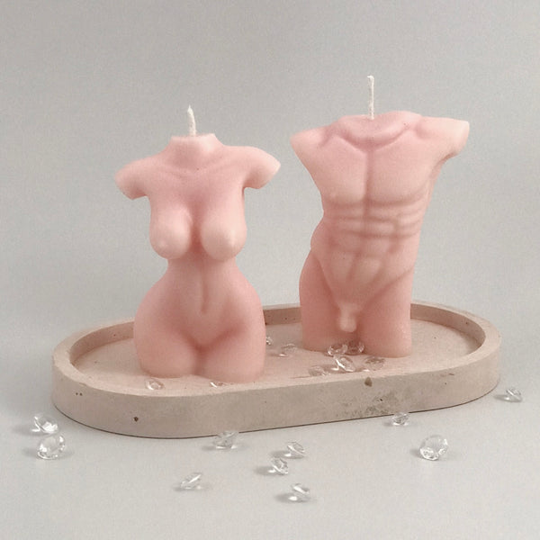 Scented Candles Pink Gift Set Handmade Luxdecor6