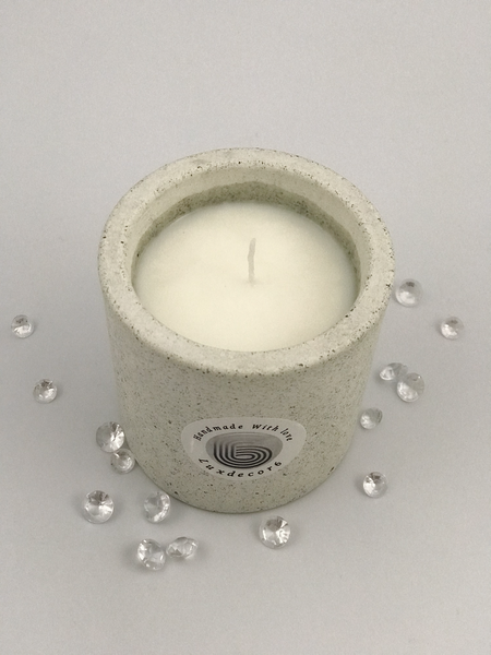 Scented Candles Large 40 Hours White Grained Soy Candle Handmade Luxdecor6