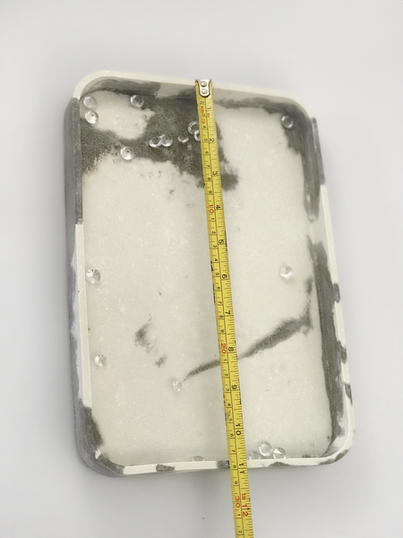 1pc Nordic Geometric Marble Grey white Concrete vanity Tray UK Free PnP