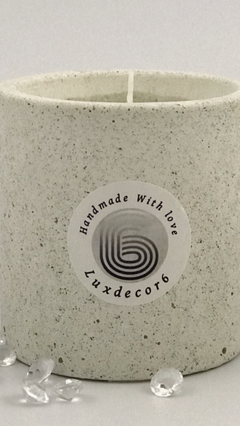 Scented Candles Large 40 Hours White Grained Soy Candle Handmade Luxdecor6