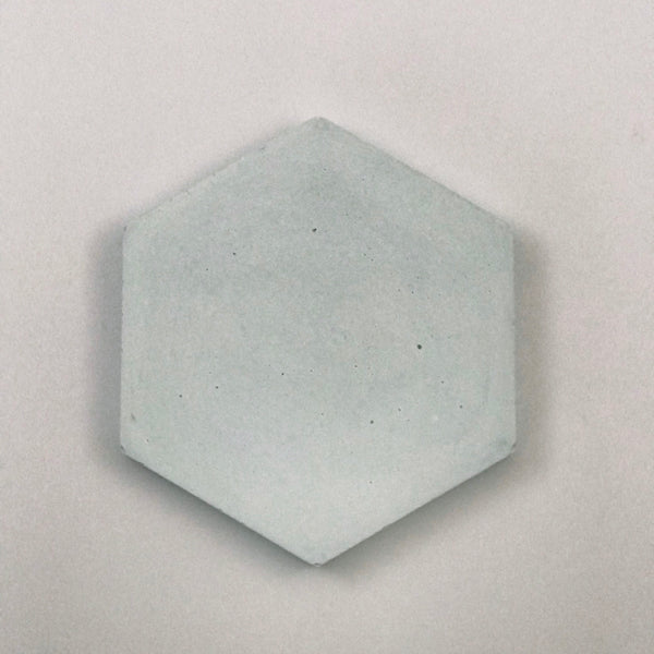 4pcs set Scandi Hexagon Geometric Light Blue Concrete Coasters UK Free Delivery