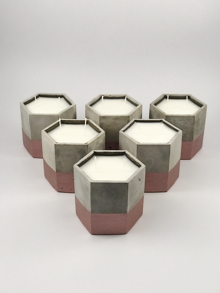 50hrs Large Rose Gold Highly Scented Soy Wax Candles