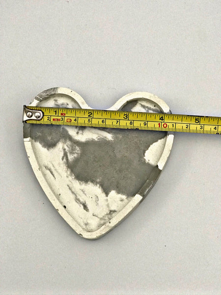 4pcs set Nordic Heart Geometric Grey and Gold painted Concrete Coasters UK Free PnP
