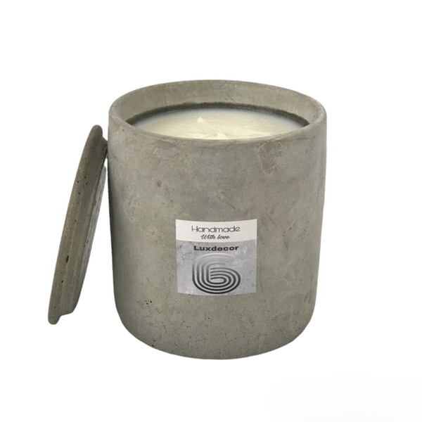 40hrs Large Handmade Citronella Garden Candles with Lids | Luxdecor6